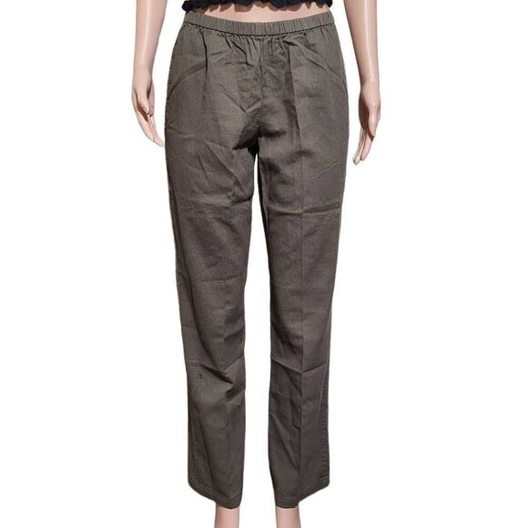 Orvis textured cotton pull on bark elastic waist pants S - Picture 1 of 8